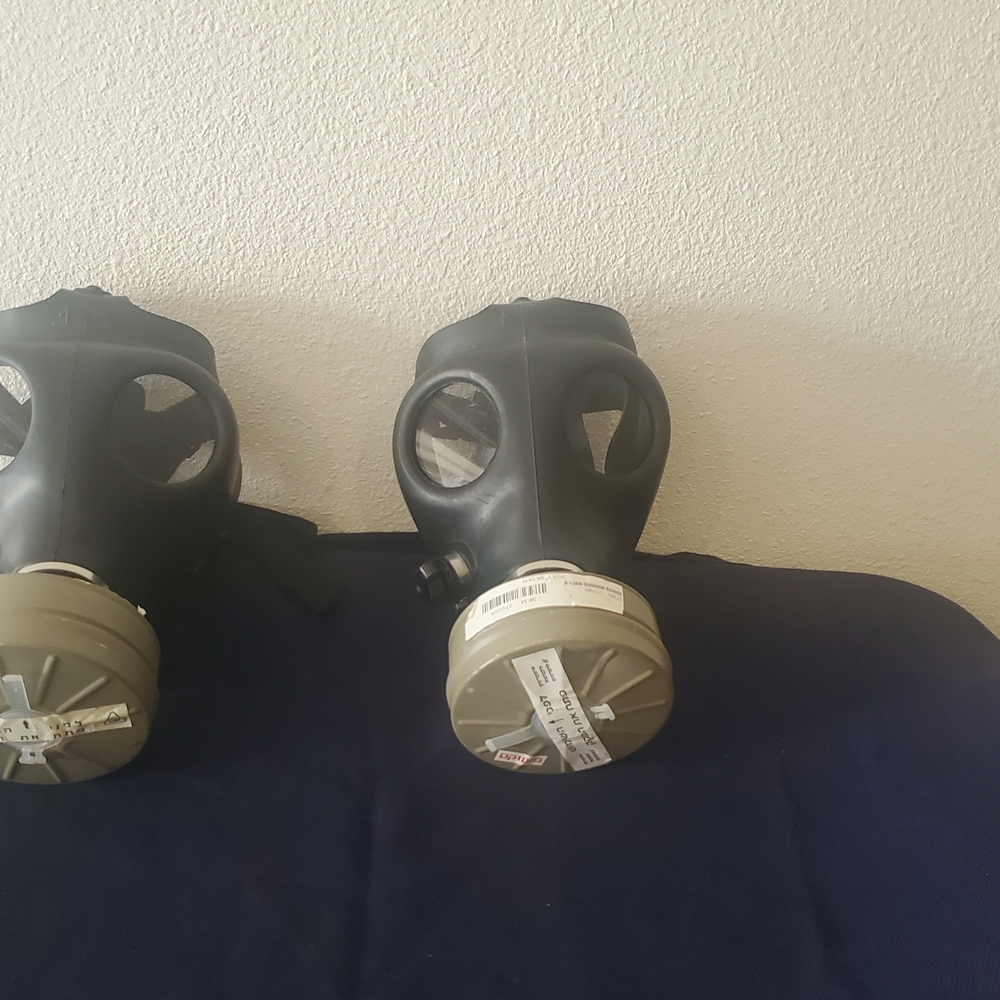Black Gas Mask Set
